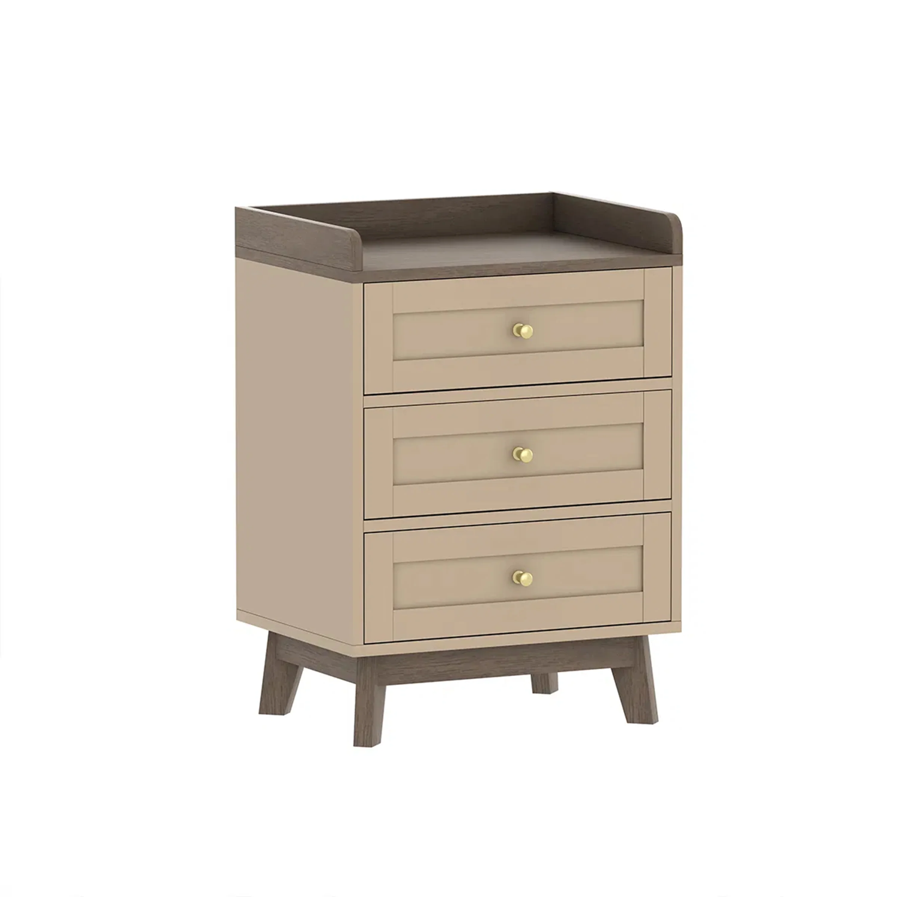 Large Cream 6 Drawer Chest of Drawers & Pair Of 3 Drawer Bedside Tables - Oswin Range - Image 9