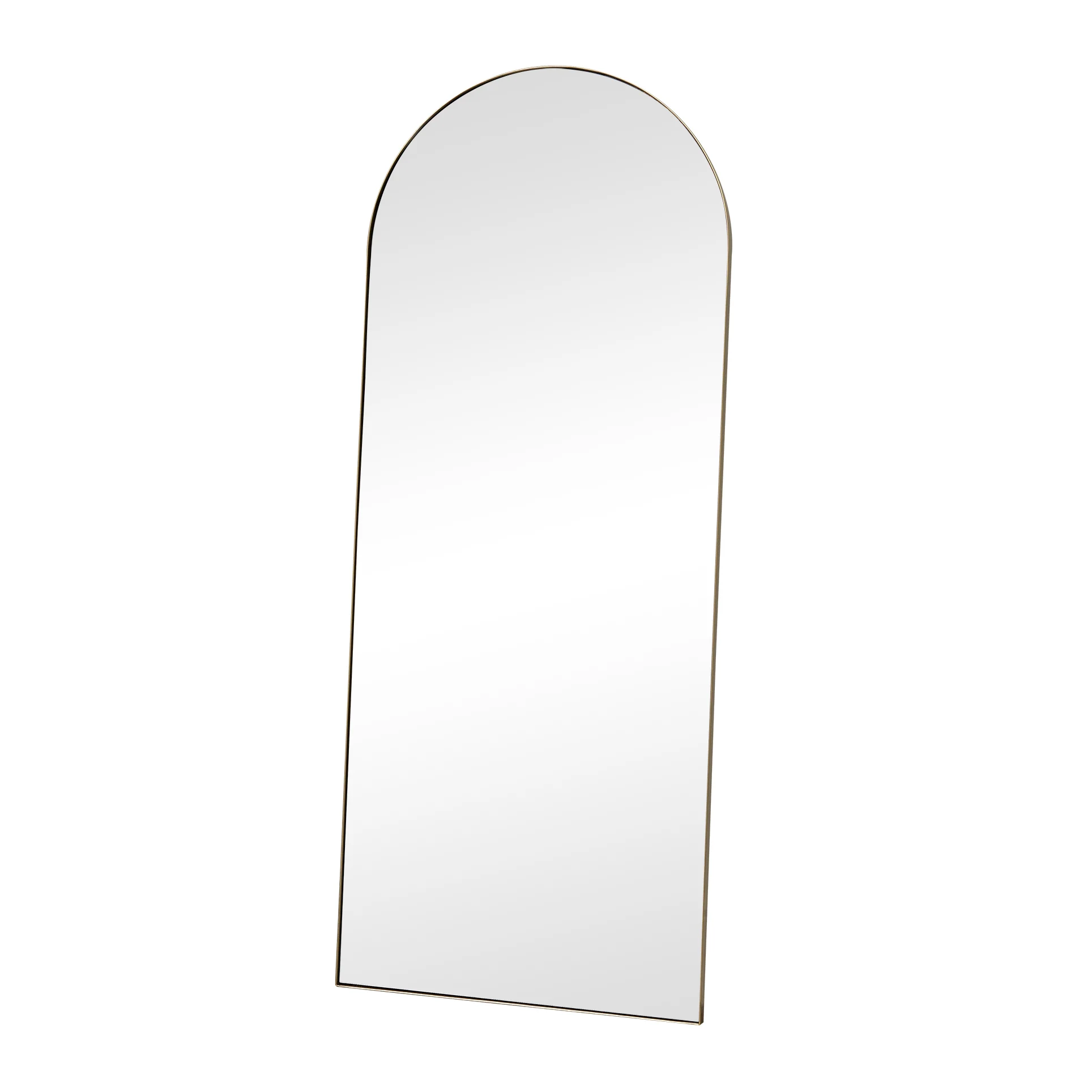 Large Gold Arched Leaner Mirror 150cm x 60cm - Image 8