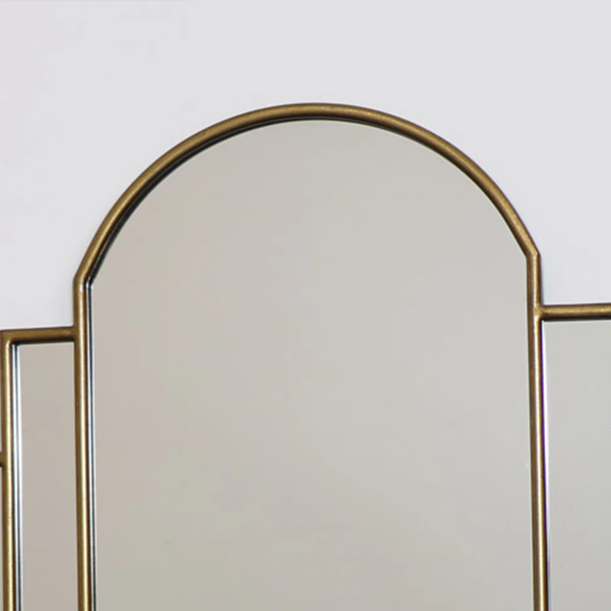 Large Gold Art Deco Arch Fan Mirror 80cm x 65cm - Image 5