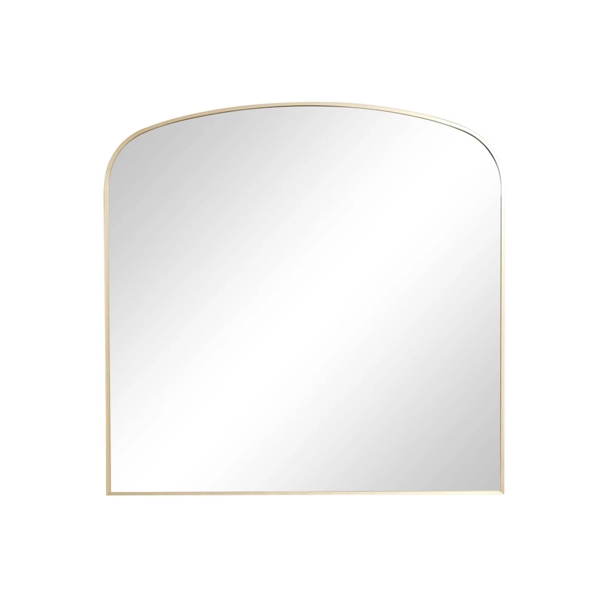 Large Gold Framed Arched Wall Mirror 92cm x 91cm - Image 9
