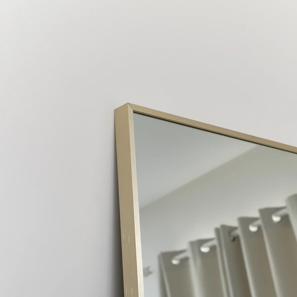 Large Gold Thin Framed Leaner Mirror 80cm x 180cm - Image 3