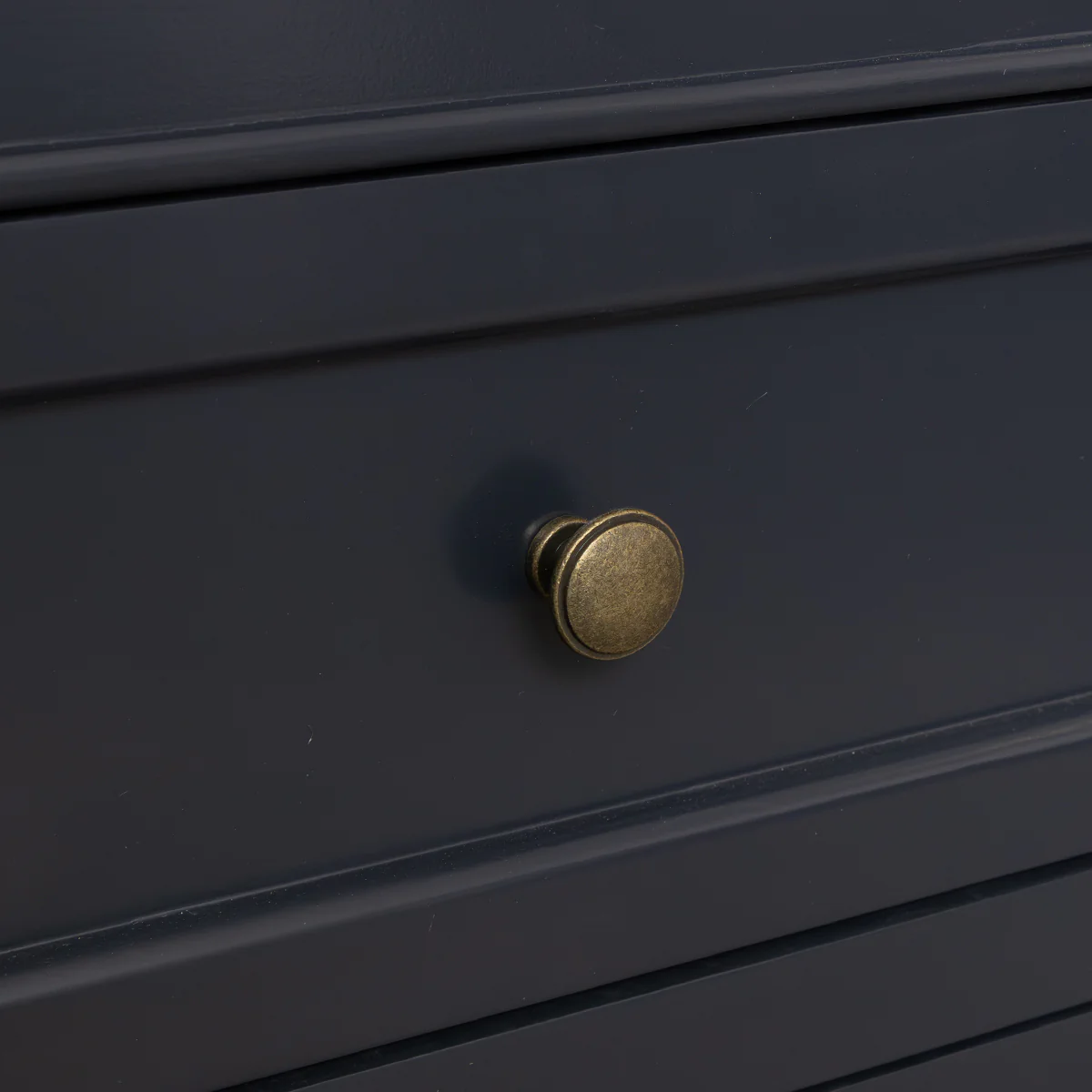 Large Navy Black Wooden Sideboard Cabinet - Daventry Navy Black Range - Image 4