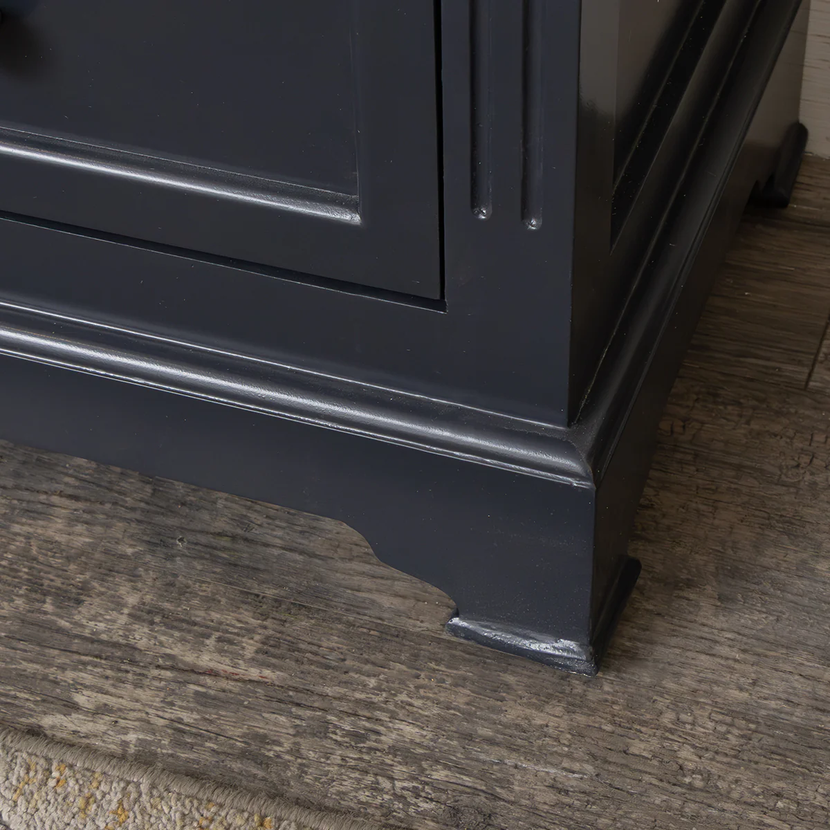 Large Navy Black Wooden Sideboard Cabinet - Daventry Navy Black Range - Image 6
