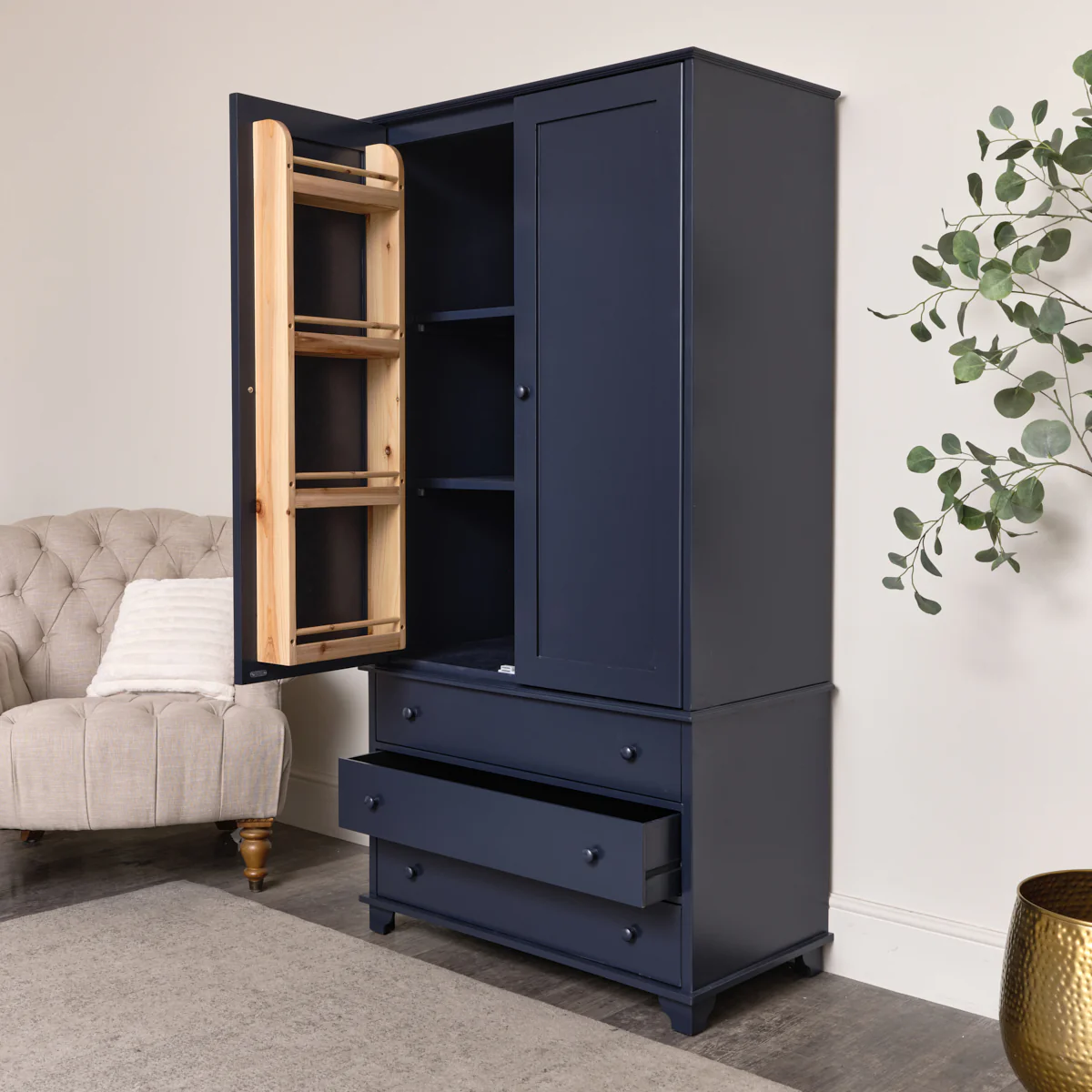 Large Navy Blue Pantry/Storage Closet - Image 11
