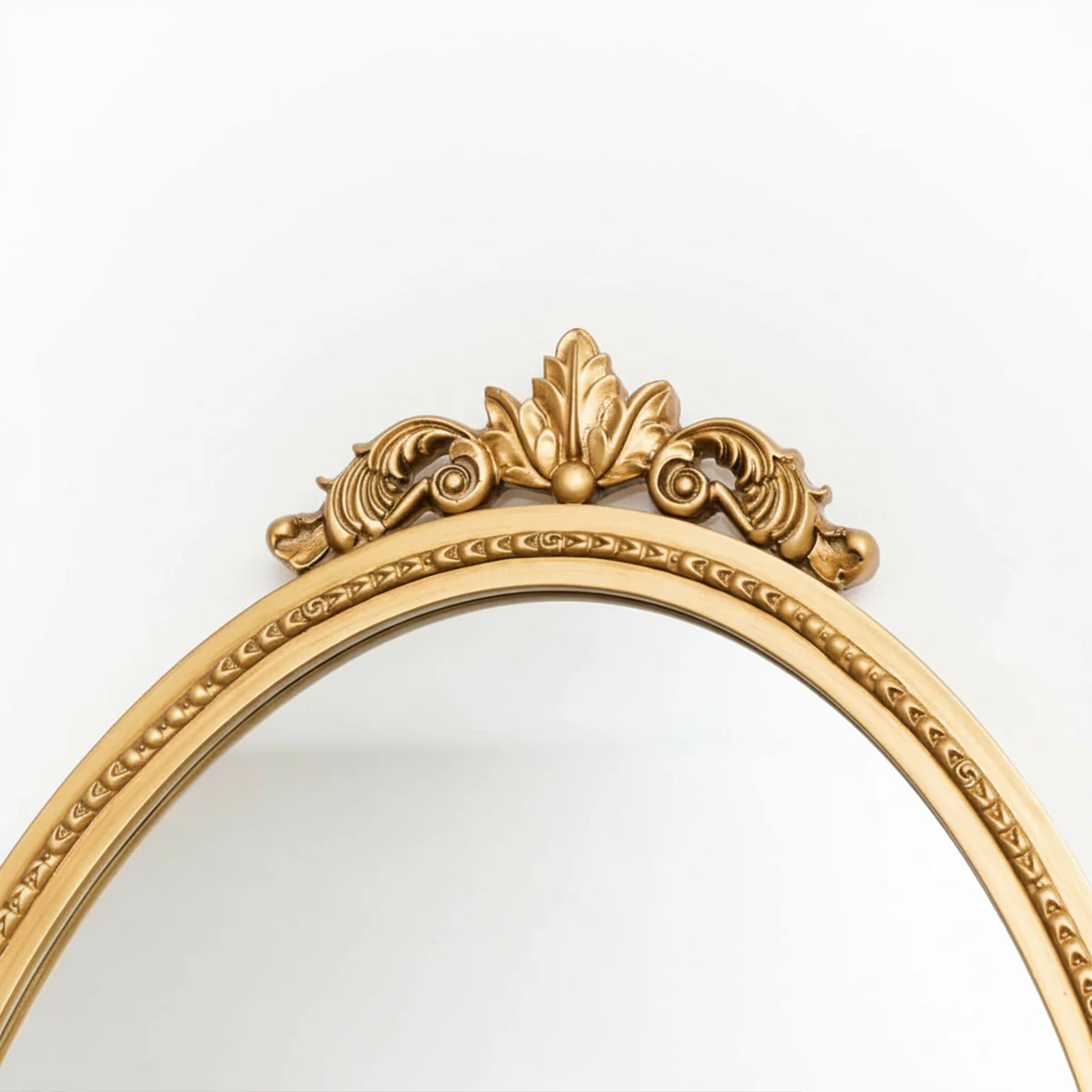 Large Oval Ornate Edge Gold Mirror 80cm x 50cm - Image 3