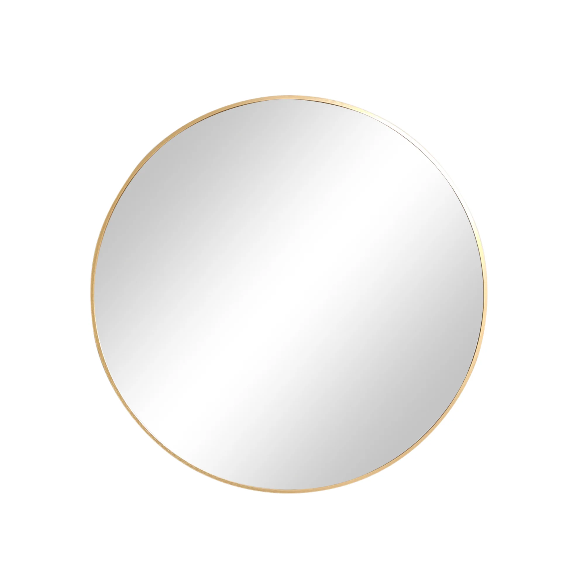 Large Round Antique Gold Wall Mirror - 80cm x 80cm - Image 8