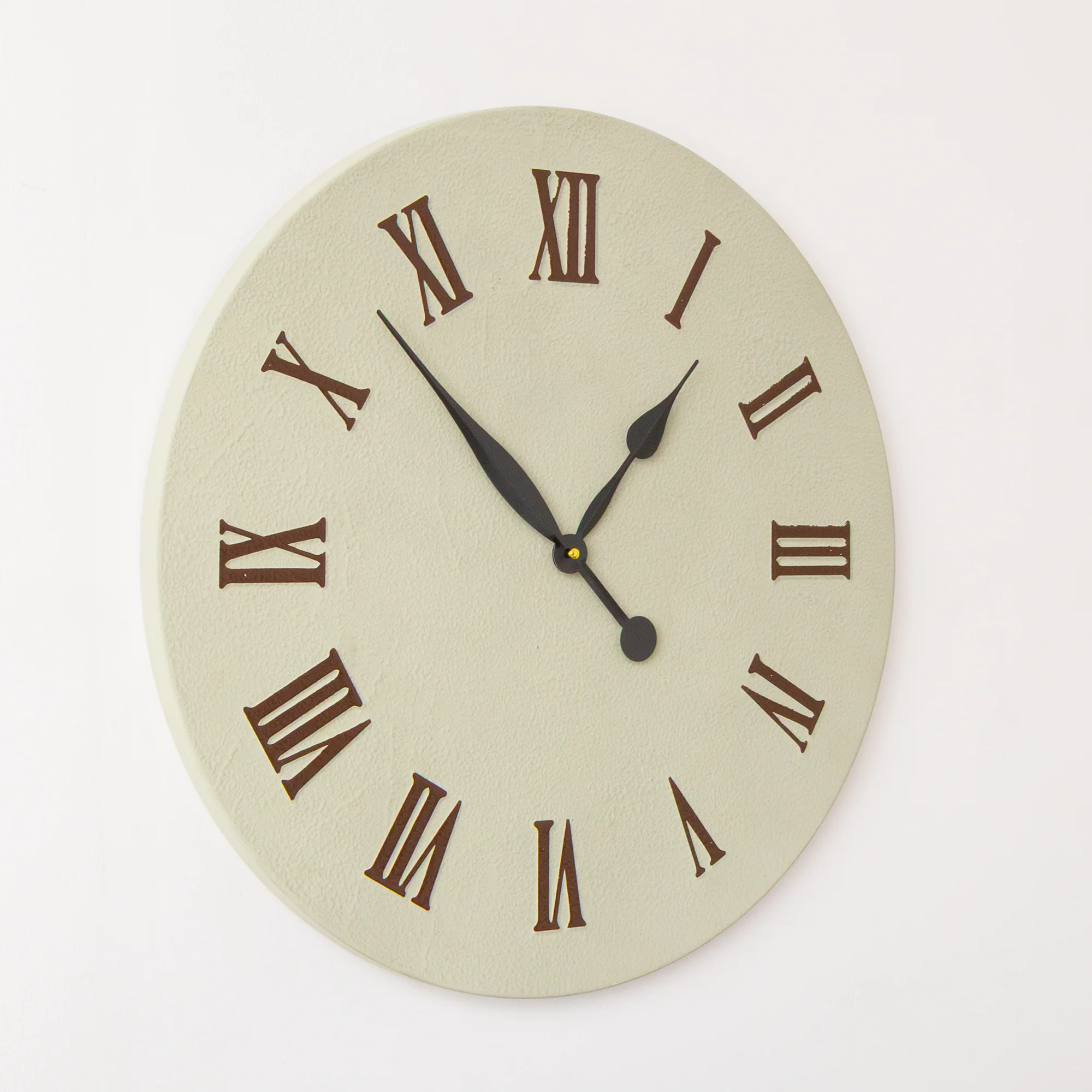 Large Metal Sage Green & Black Detailed Wall Clock - 60cm x 60cm - Image 4