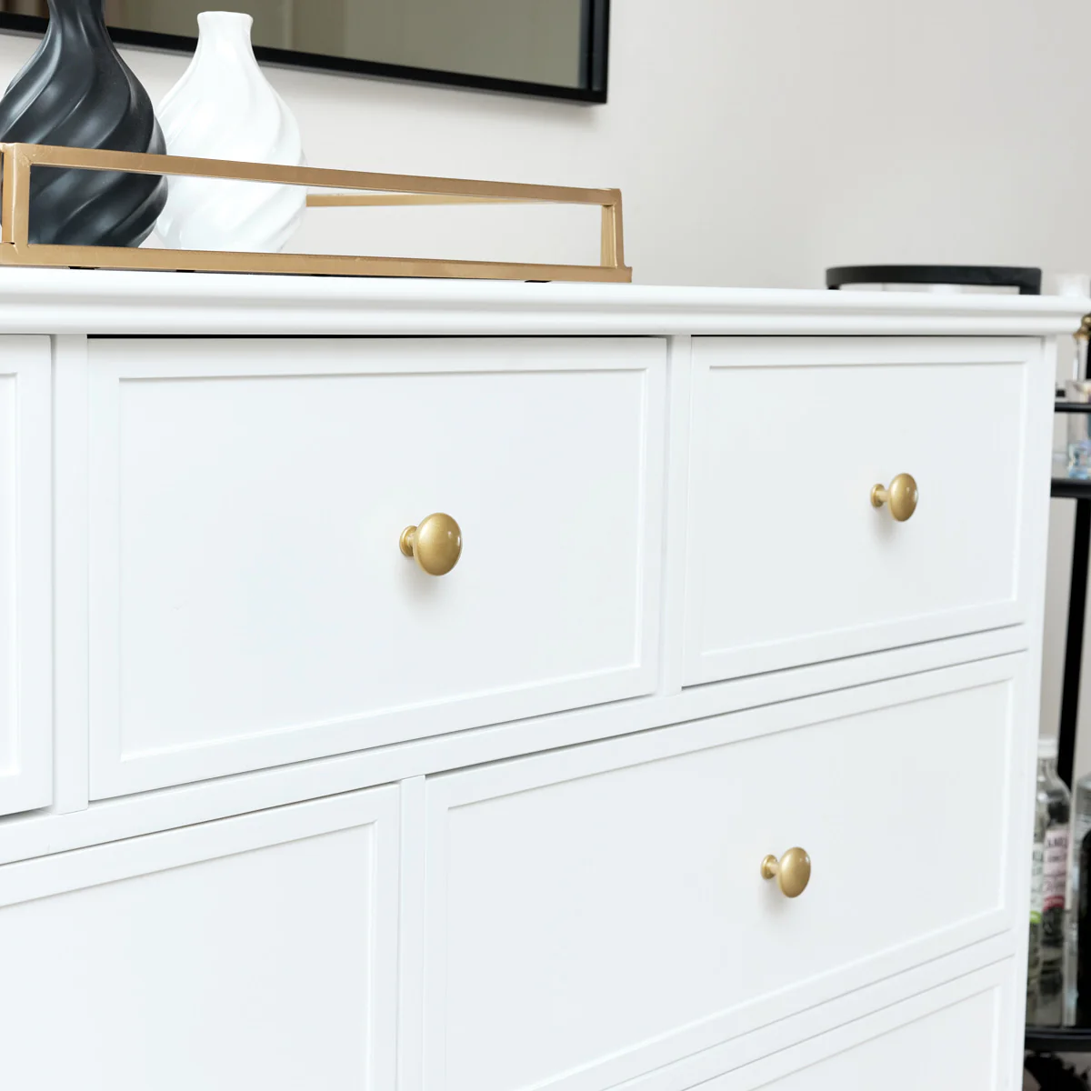 Large 7 Drawer Chest of Drawers - Aisby White Range - Image 3