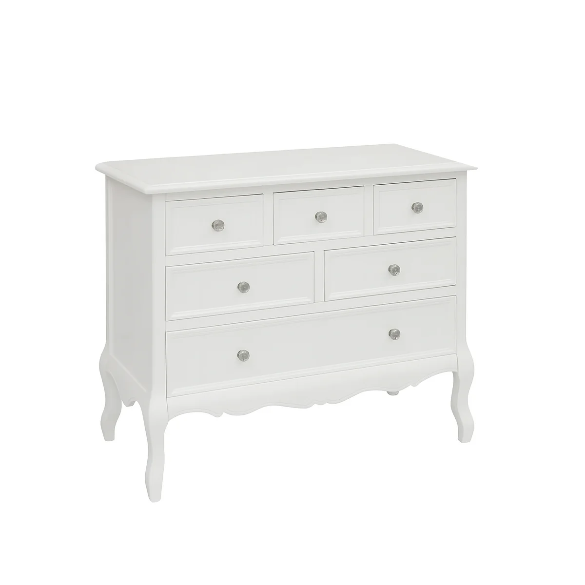 Large White Chest of 6 Drawers - Victoria Range - Image 8