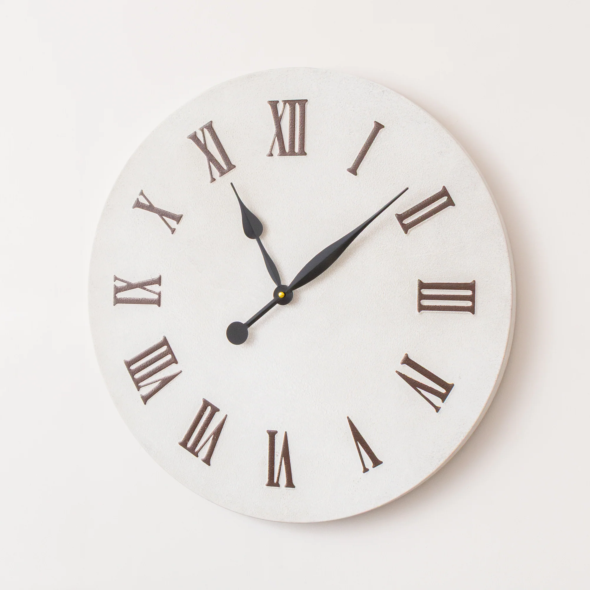 Large Metal White & Black Detailed Wall Clock - 60cm x 60cm - Image 4