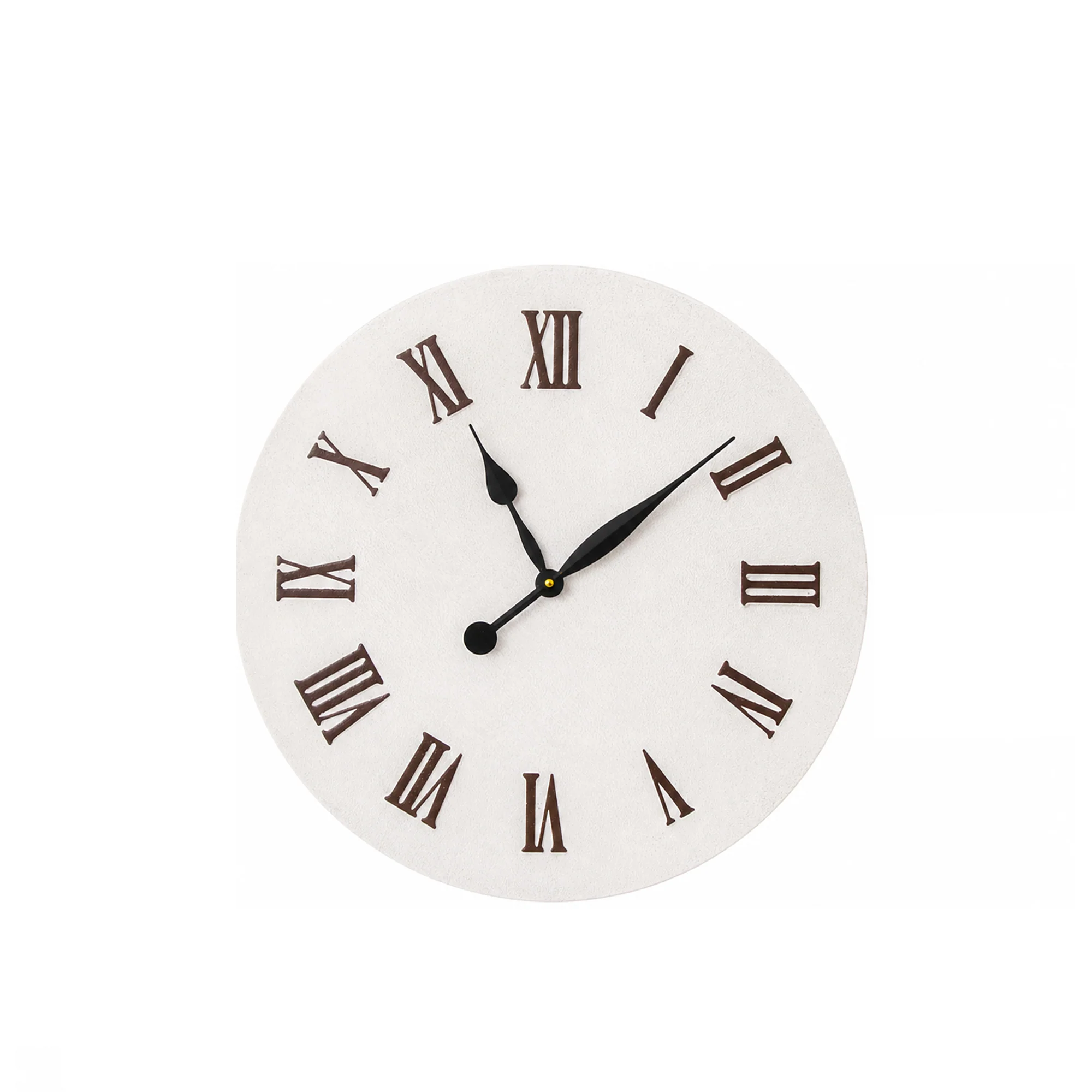 Large Metal White & Black Detailed Wall Clock - 60cm x 60cm - Image 6