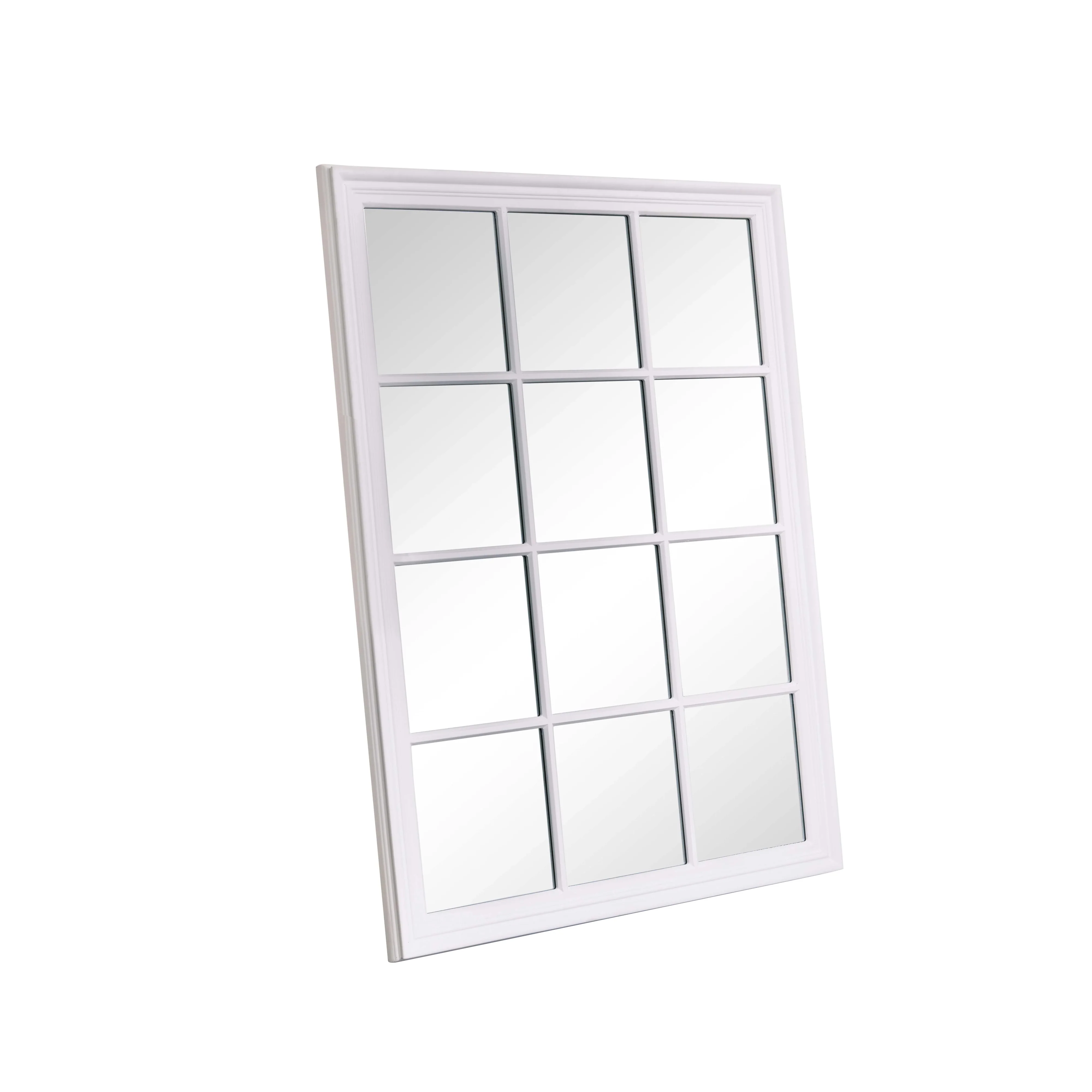 Large Matte White Window Mirror 130cm x 95cm - Image 9