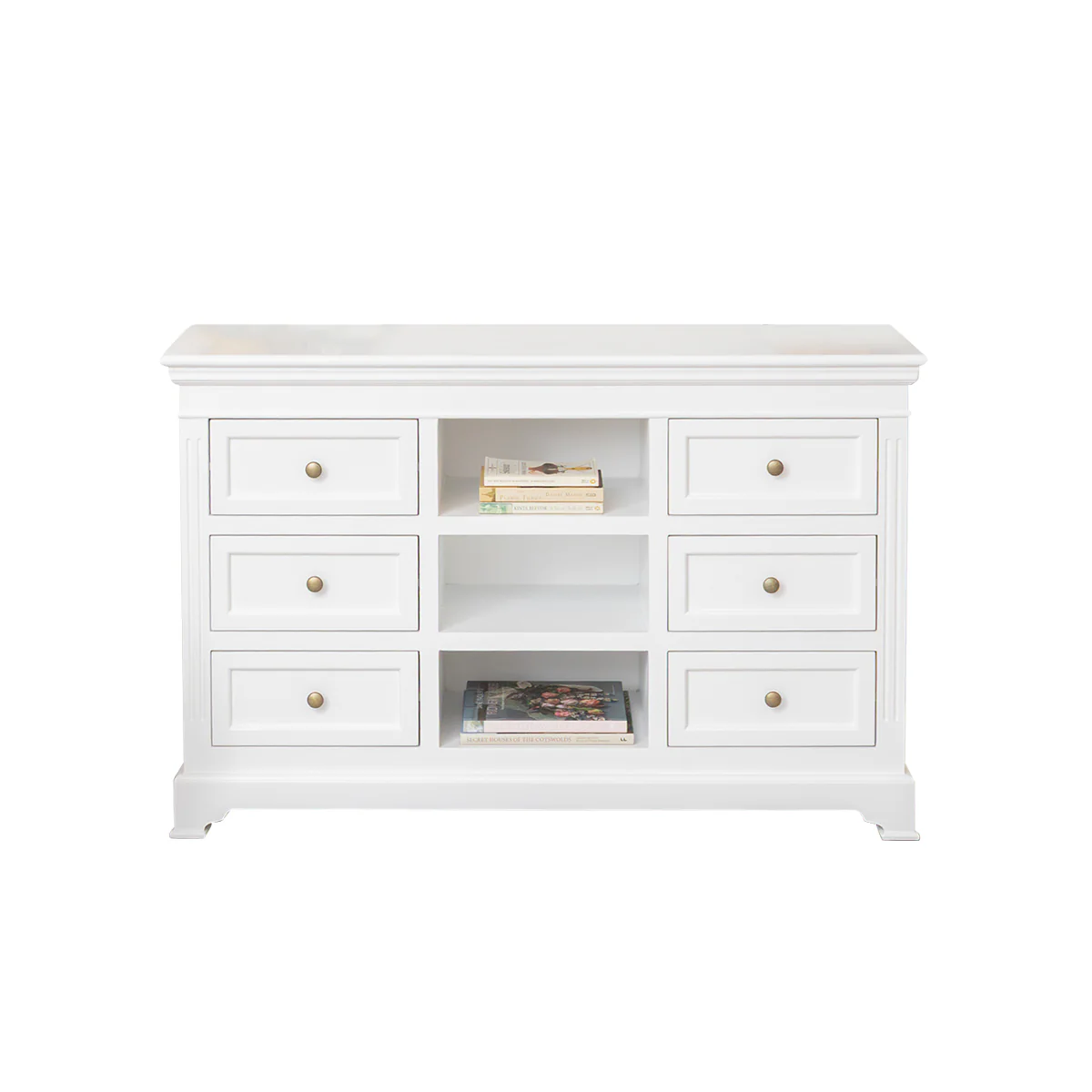 Large White Wooden Sideboard Cabinet - Daventry White Range - Image 10