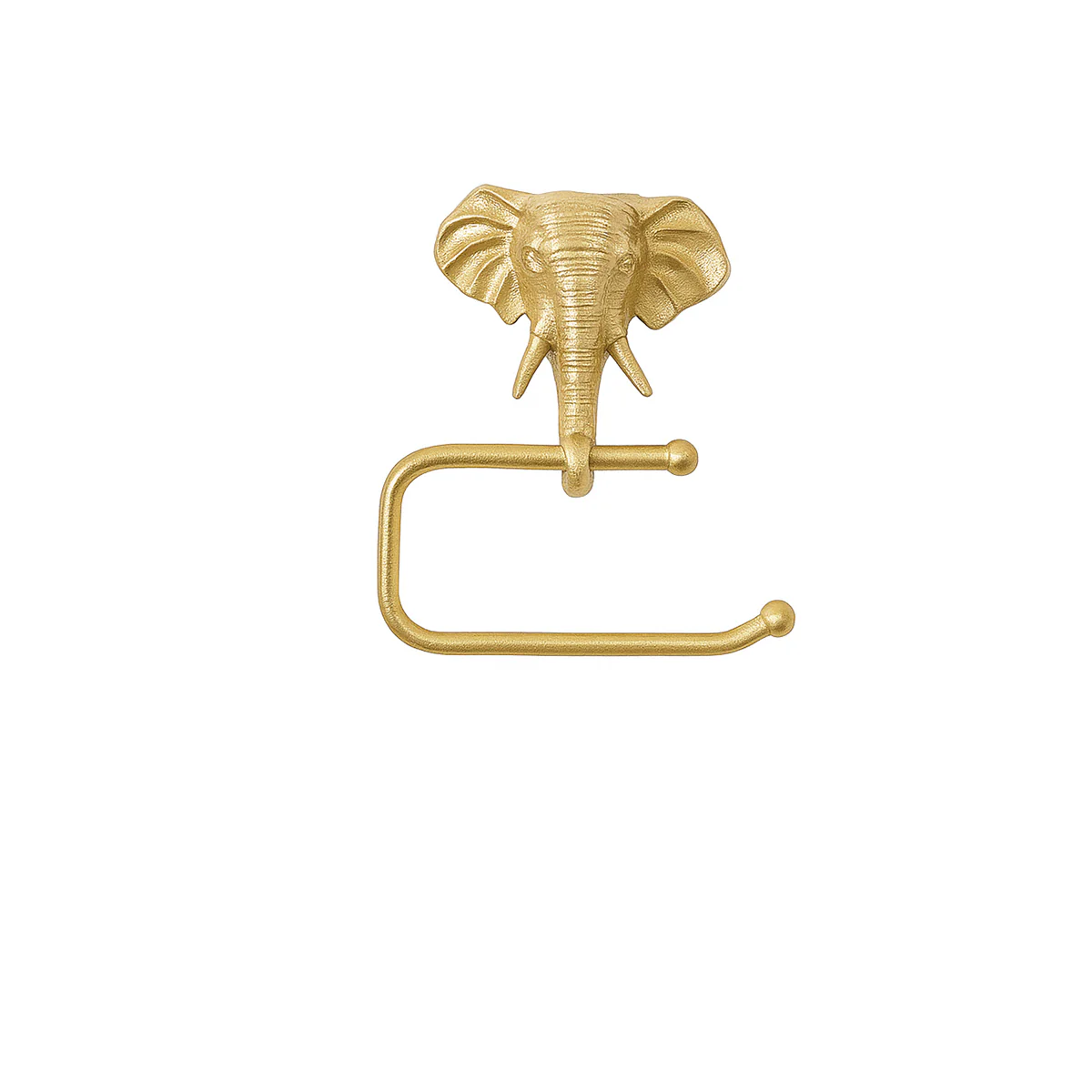 Metallic Gold Elephant Toilet Roll Holder 18cm x 19cm - Image 5