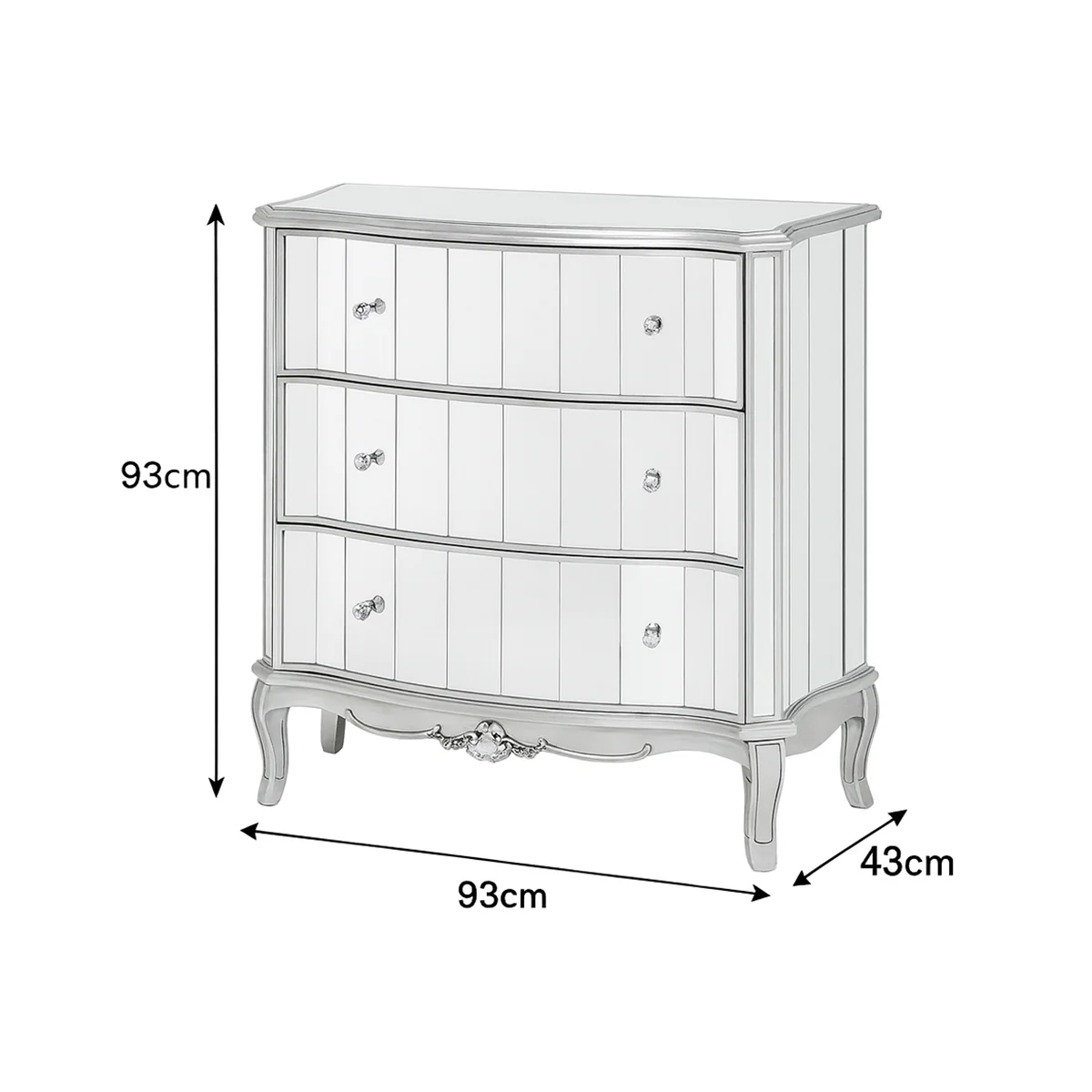 Mirrored Closet & Chest of Drawers - Tiffany Range - Image 6