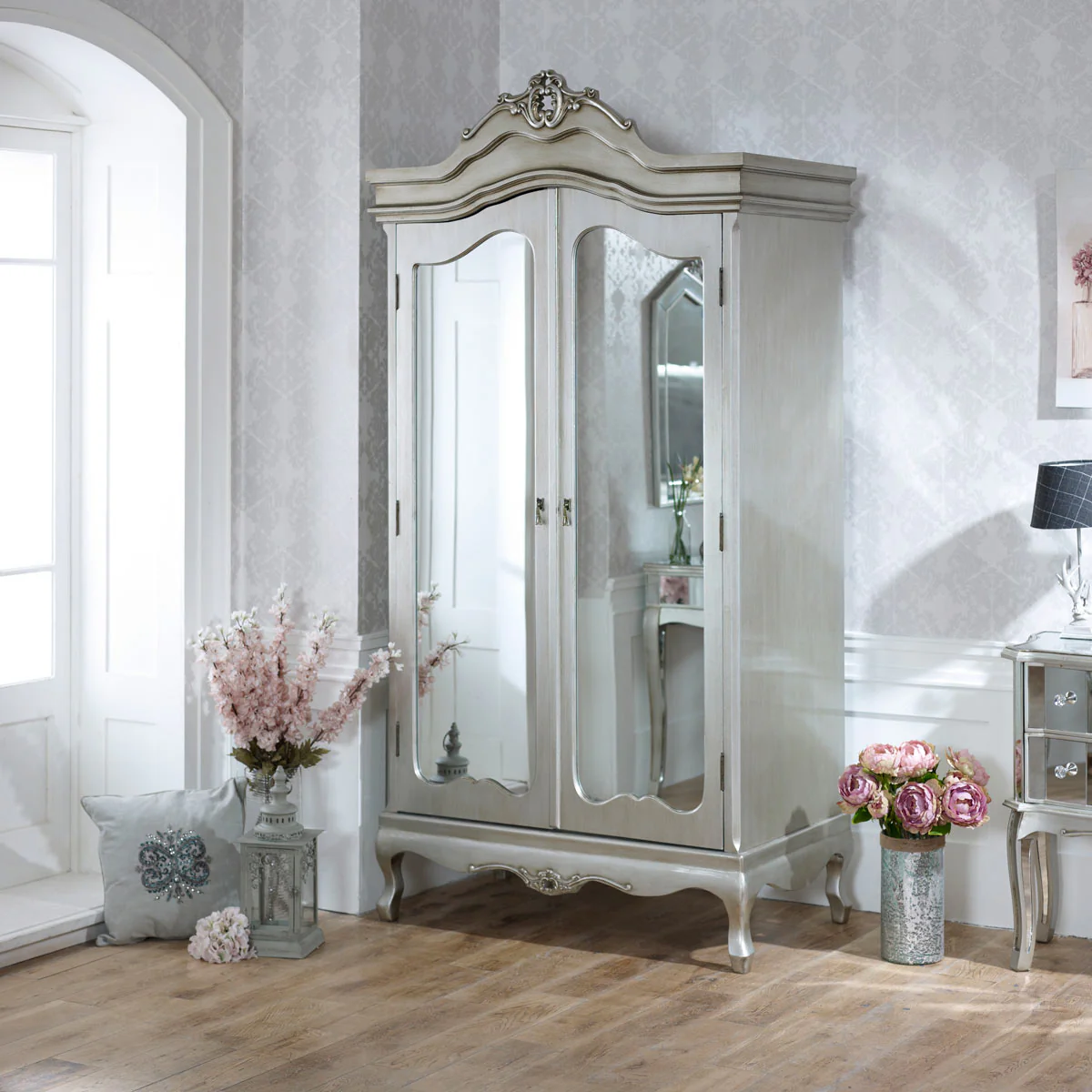 Mirrored Wardrobe & Chest of Drawers - Tiffany Range - Image 4