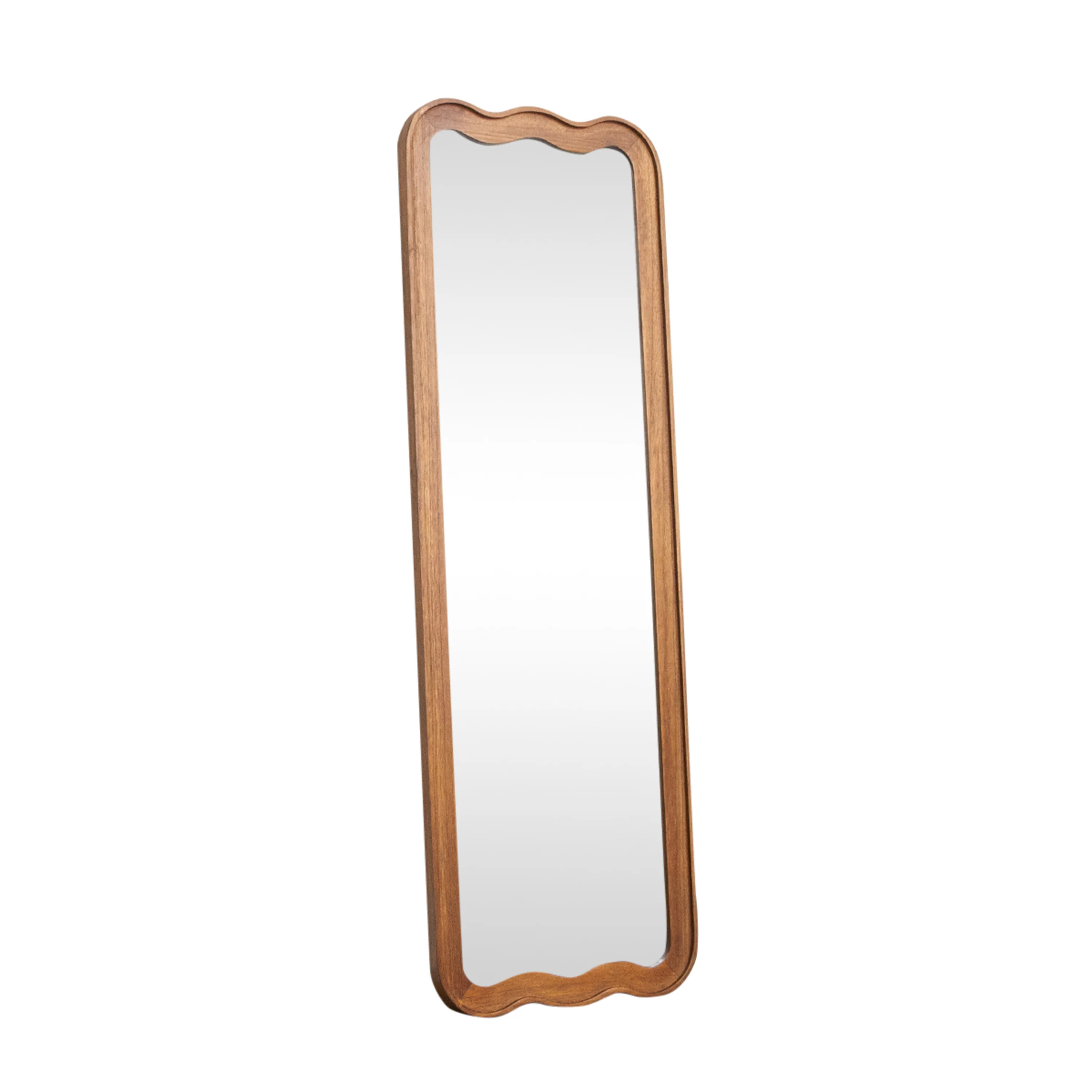 Natural Wood Wavy Edge Full Length Wall & Leaner Mirror - 47cm x 142cm - Image 10