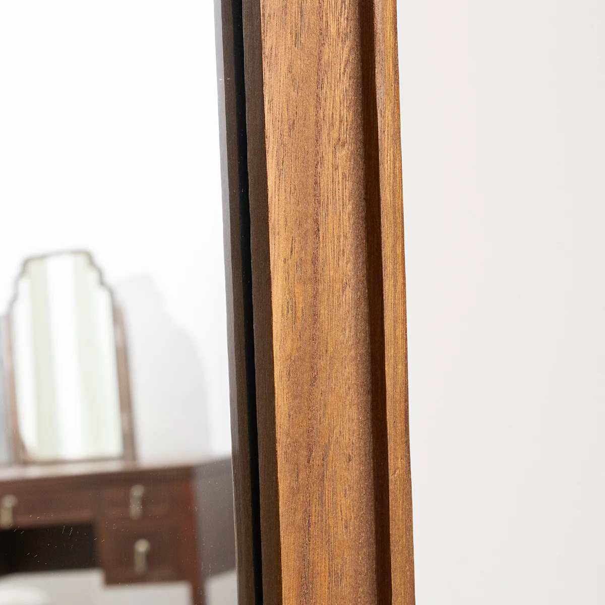 Natural Wood Wavy Edge Full Length Wall & Leaner Mirror - 47cm x 142cm - Image 3