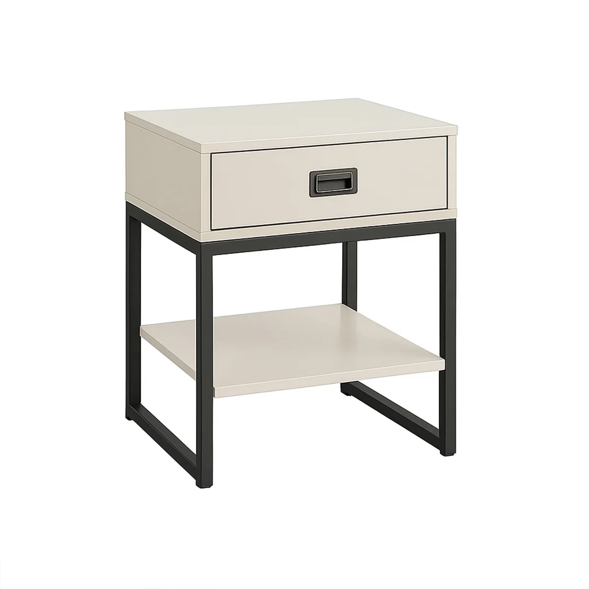 One Drawer Bedside Table - Elle Black Stone Range - Image 6