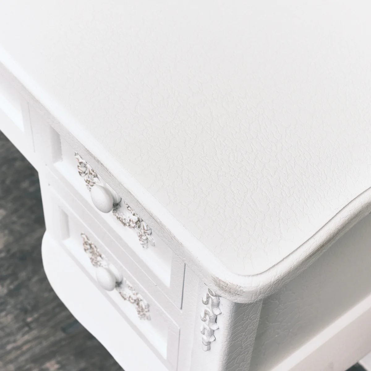 White Dressing Table Desk - Pays Blanc Range - Image 4