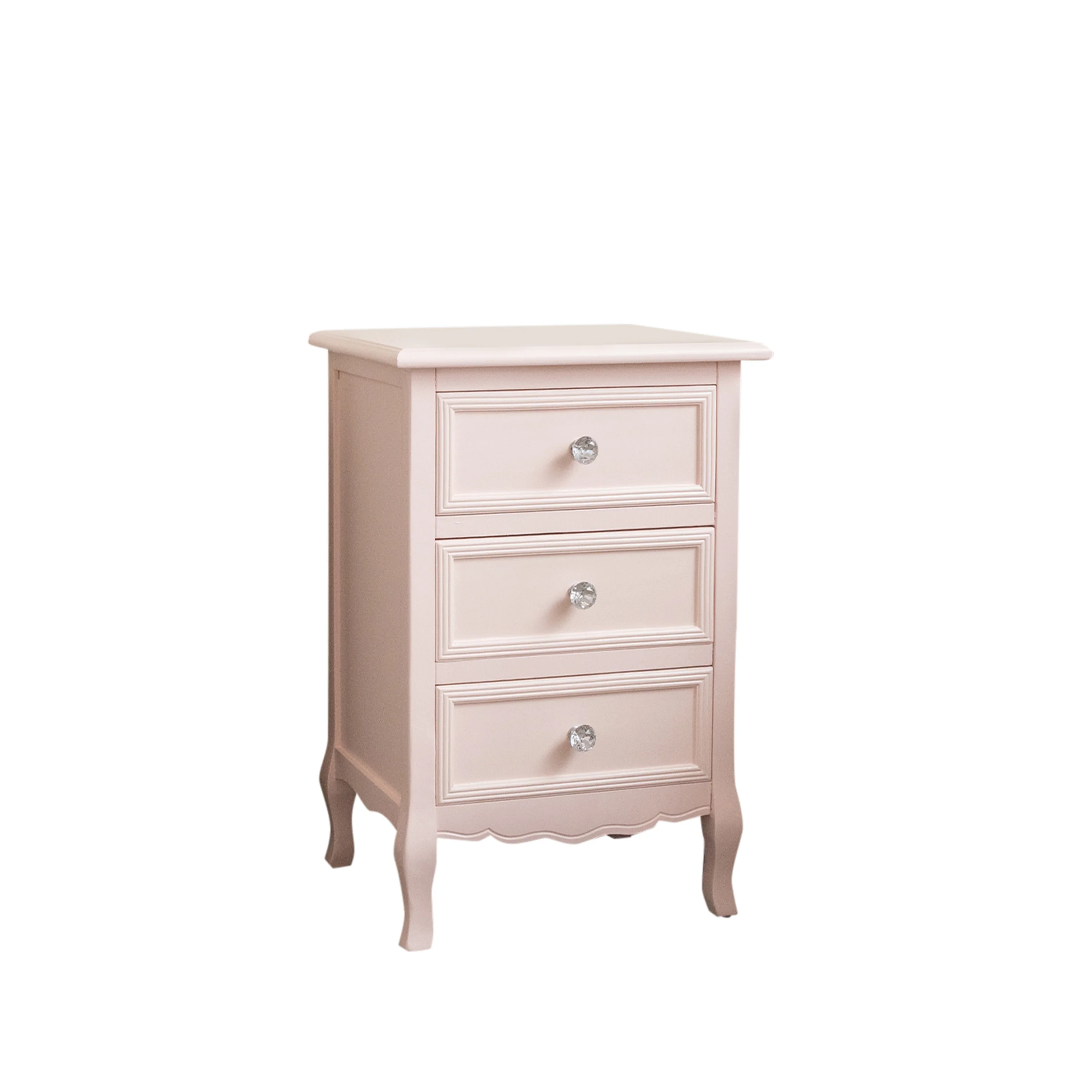 Pink 3 Drawer Bedside Table - Sophia Pink Range - Image 9