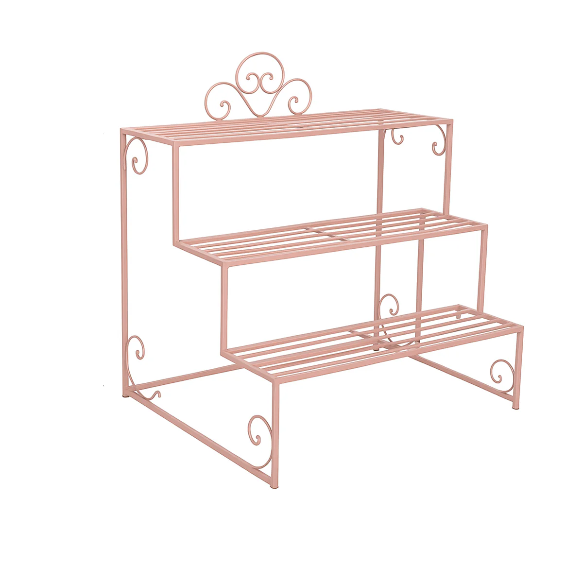 Pink Metal Three Tier Plant Theatre Stand - Image 6