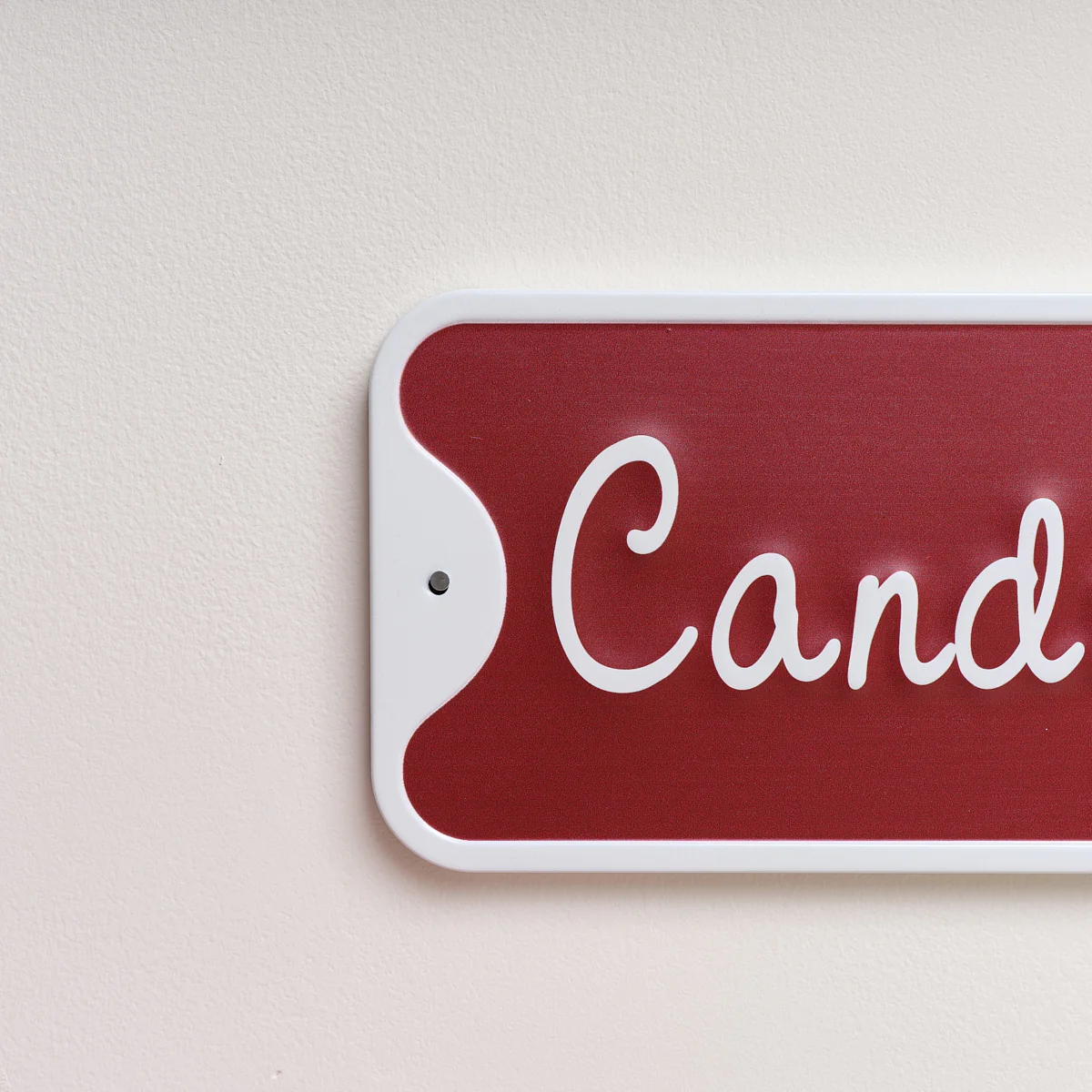 Red and White Candy Cane Lane Decorative Sign - Image 3