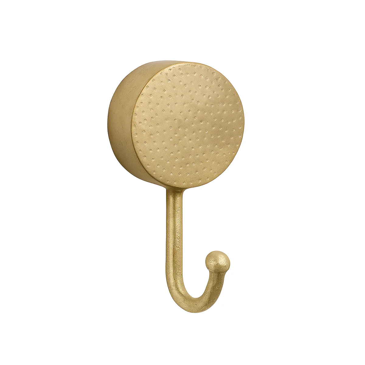 Round Gold Hammered Wall Hook - 18.5cm - Image 6