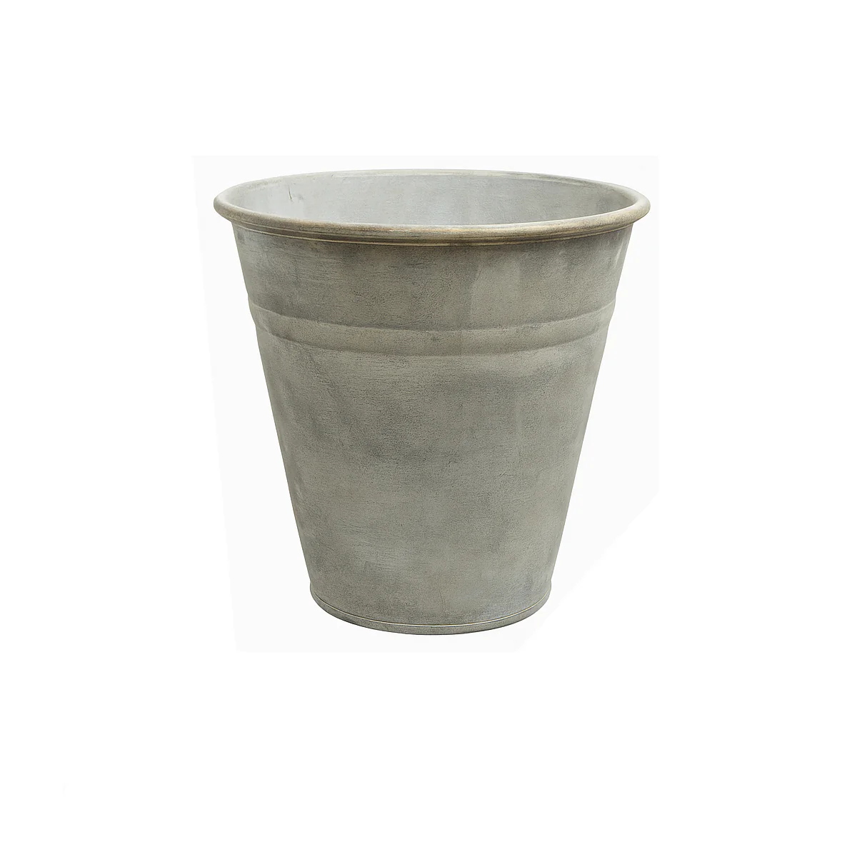 Small Rustic Grey Metal Bucket Planter Pot - 23cm - Image 6