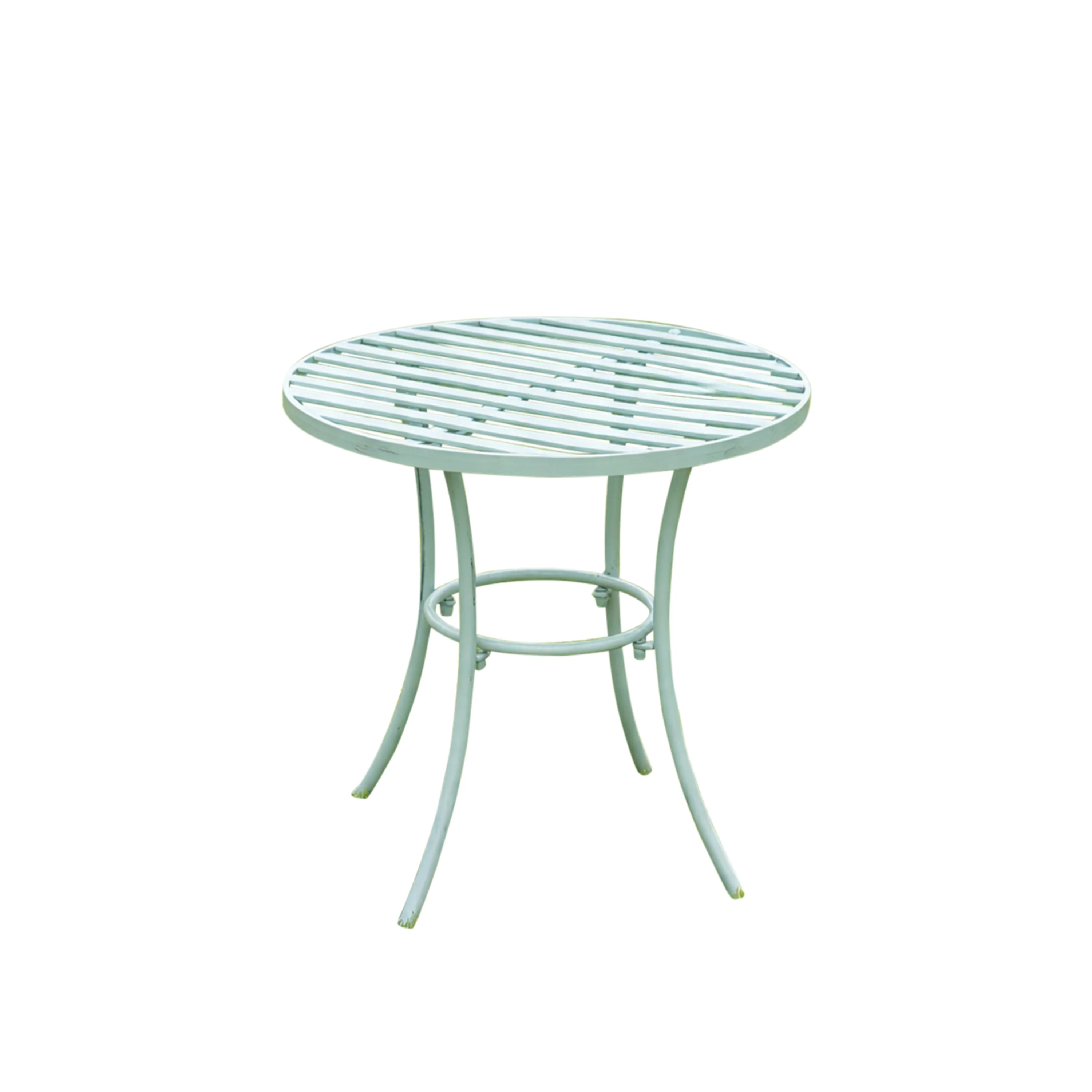 Sage Green Round Garden Side Table - 50cm - Image 6