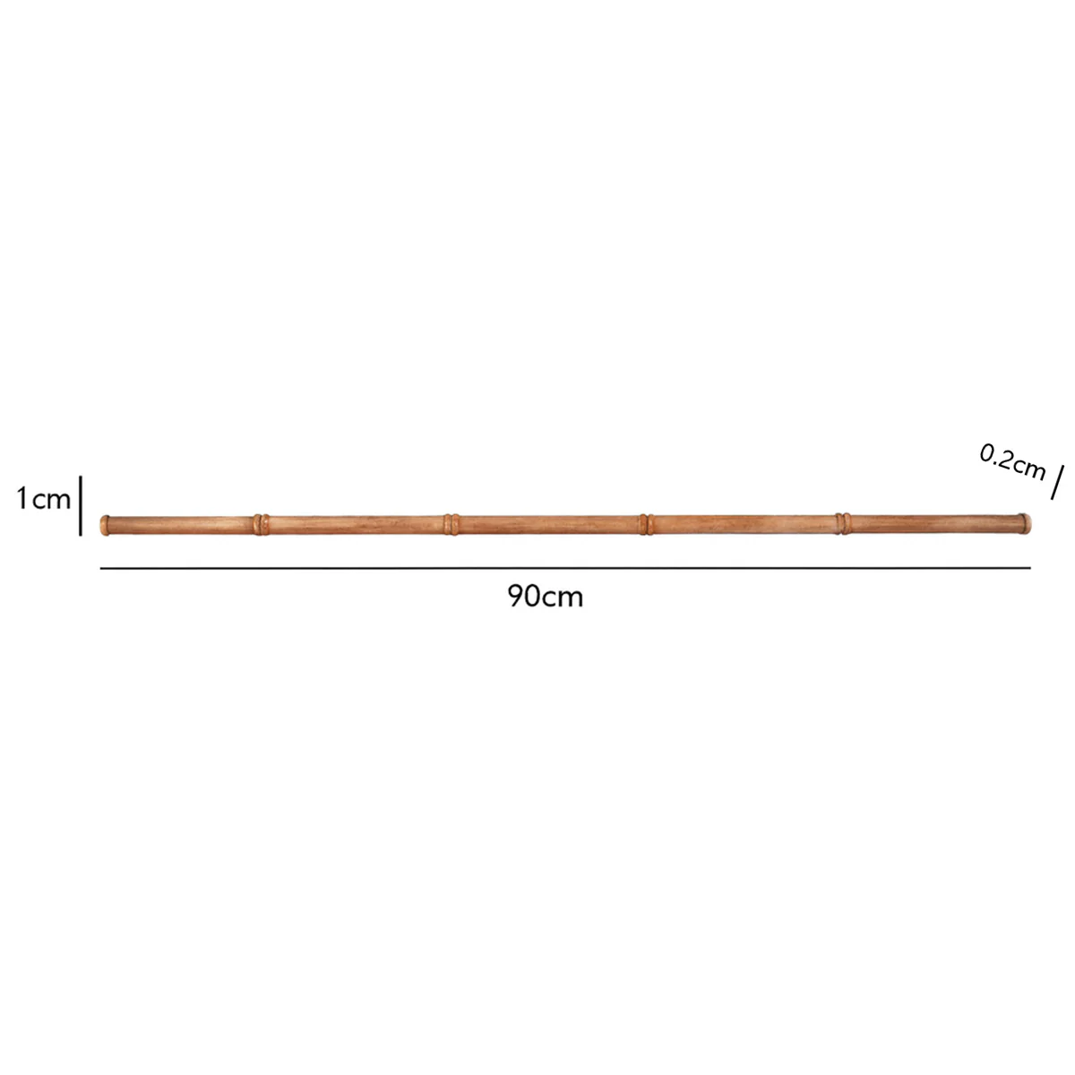 Set of 2 Large Bamboo Decorative Wall Trims - 90cm - Image 8
