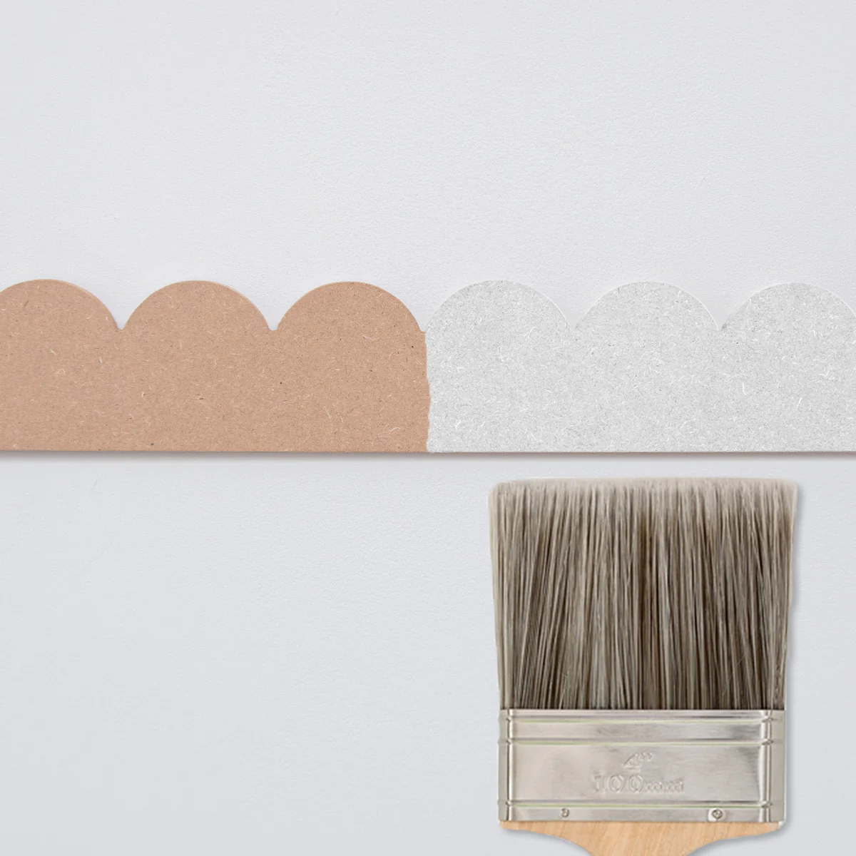 Set of 2 Large Scallop Decorative Wall Trims - 108cm - Image 5