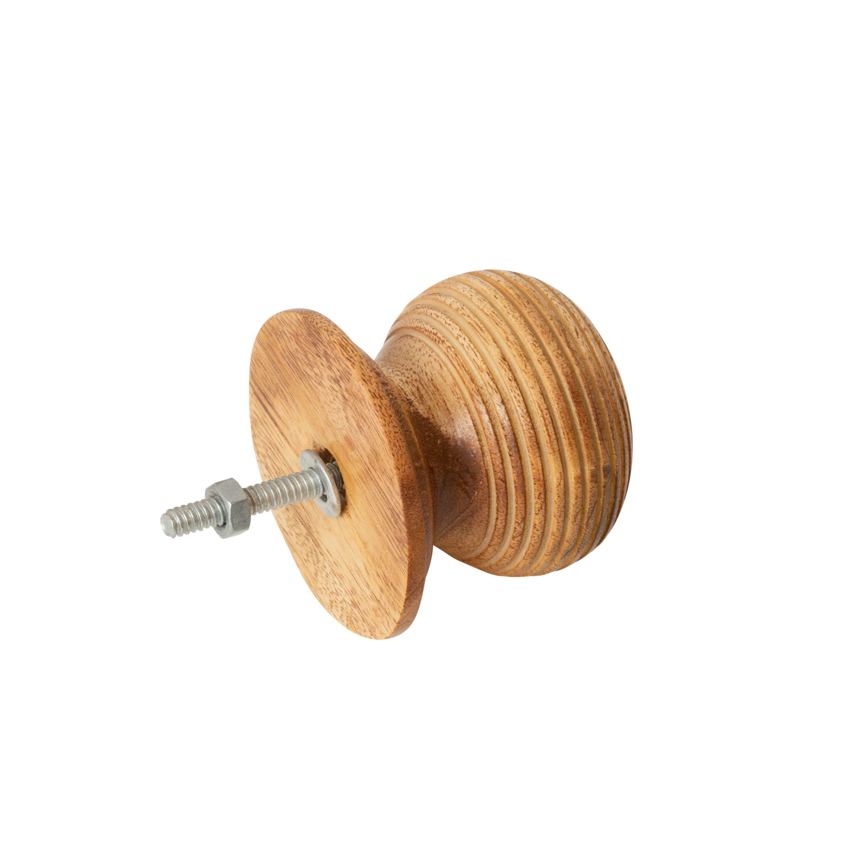Set of 4 Large Wooden Swirl Drawer Knobs - Image 6