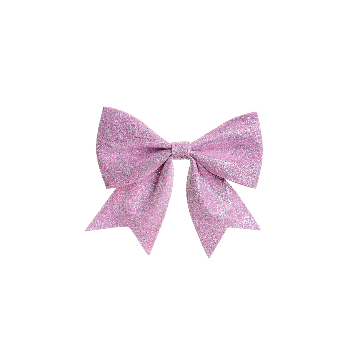 Set of 4 Pink Glitter Bows - Christmas Tree Decoration - Image 5