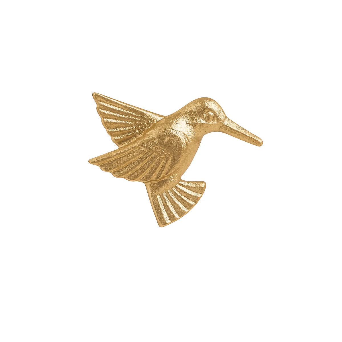 Shiny Gold Humming Bird Drawer Knob - Image 6