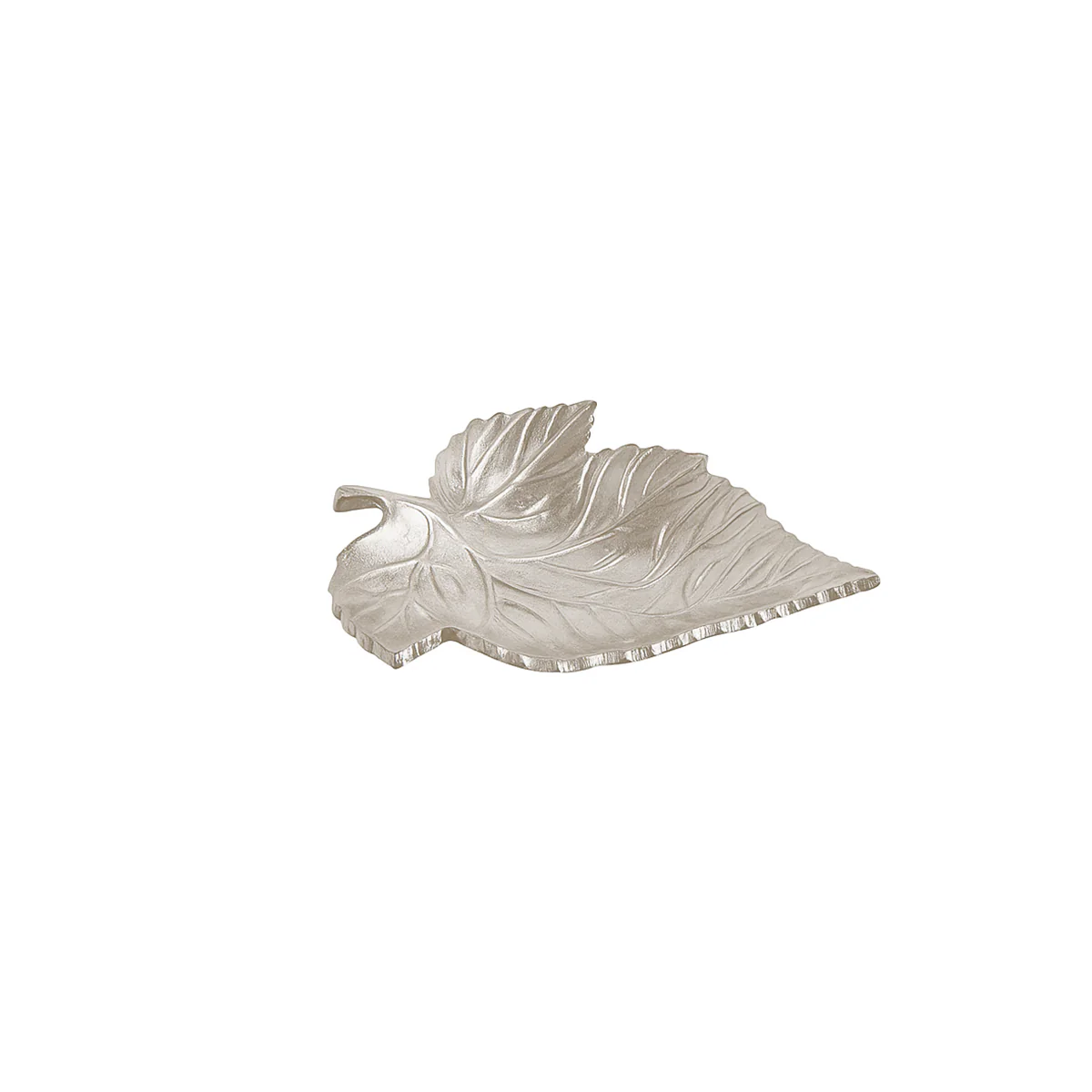 Shiny Silver Leaf Trinket Tray Dish - Image 6
