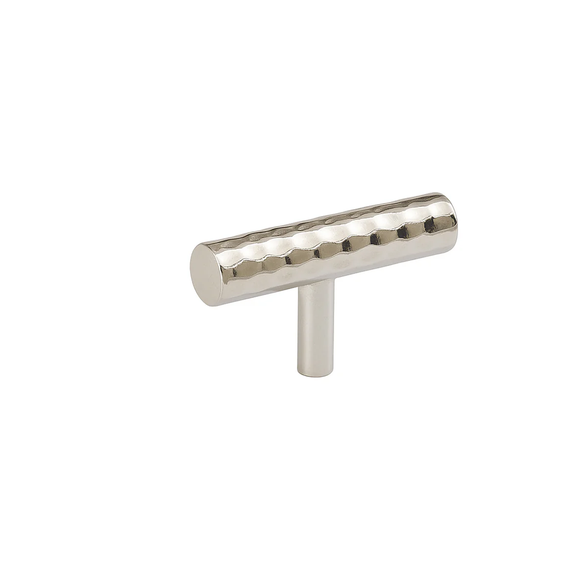 Silver Metal Hammered Drawer Bar Pull Handle 5.5cm - Image 6