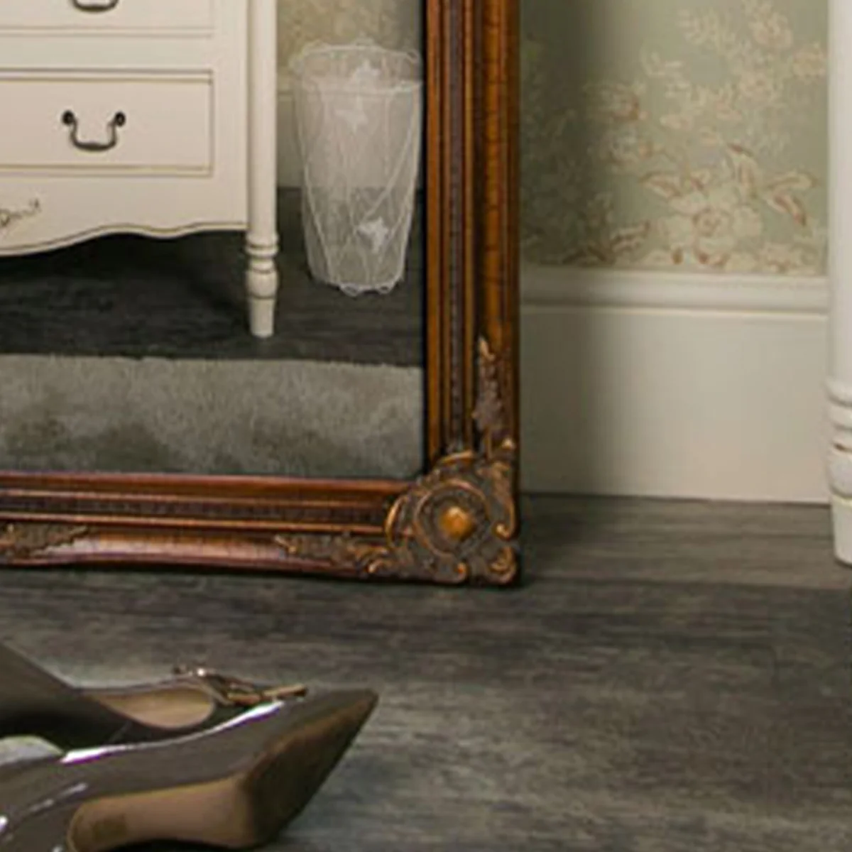 Tall Gold Wall Mirror 47cm x 142cm - Image 3