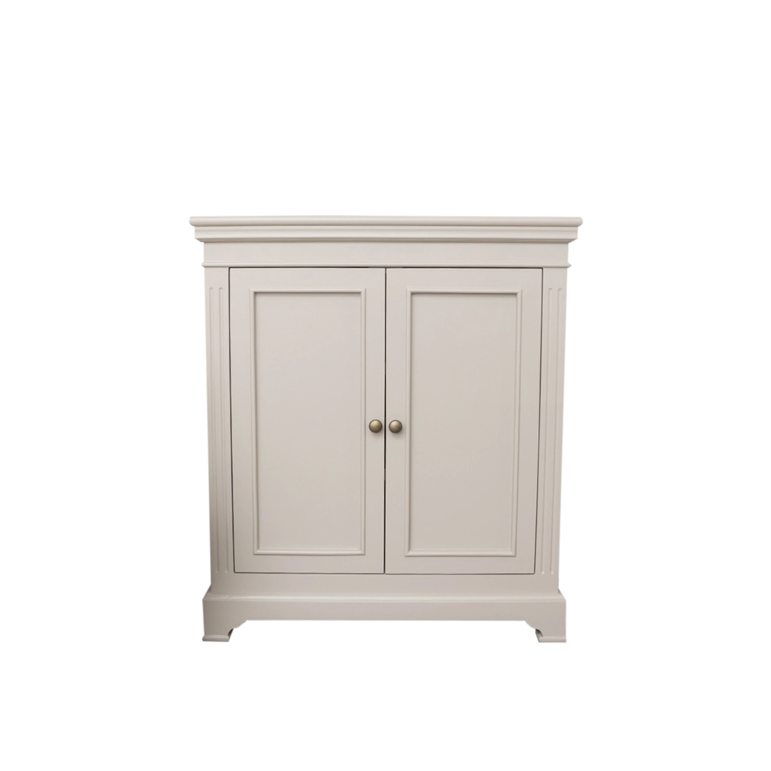 Two Door Small Sideboard/Shoe Cabinet - Daventry Taupe-Grey Range - Image 10