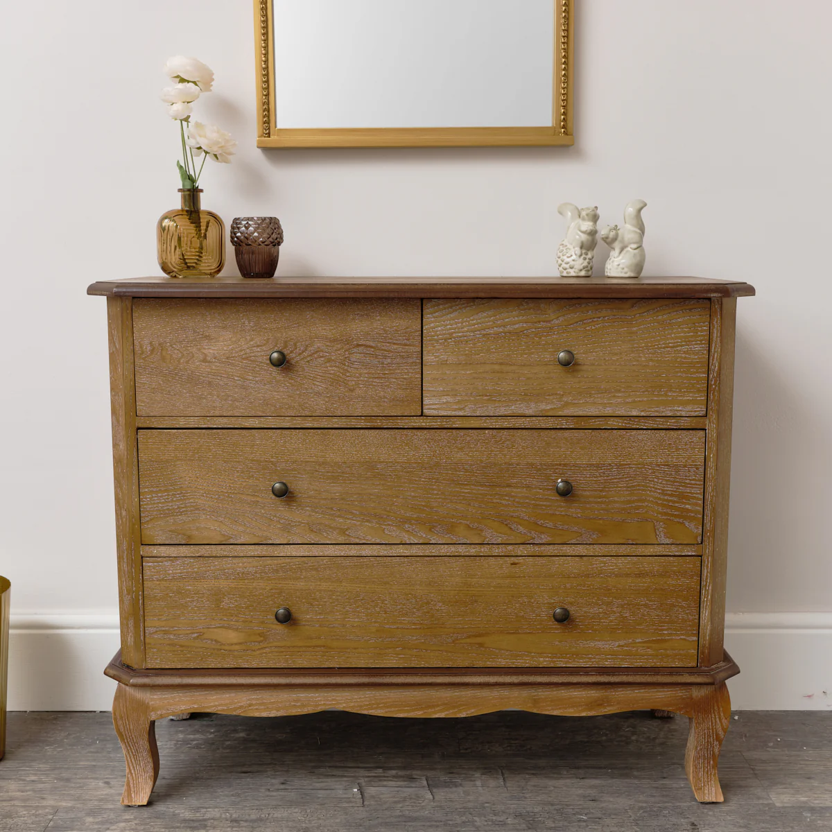 4 Drawer Dark Wood Chest of Drawers - Ashwell Range - Image 5