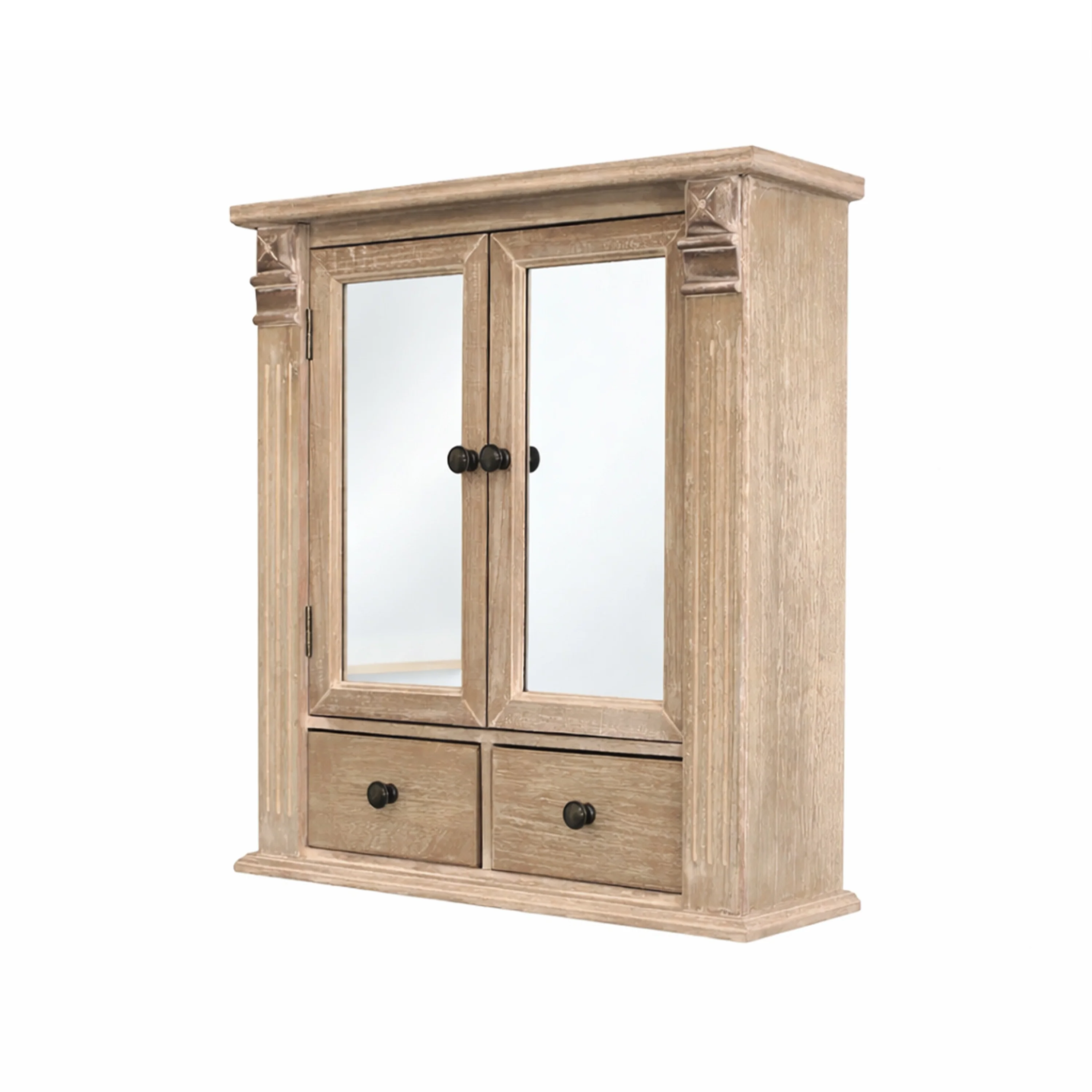 Wooden Mirrored Bathroom Cabinet - Image 5
